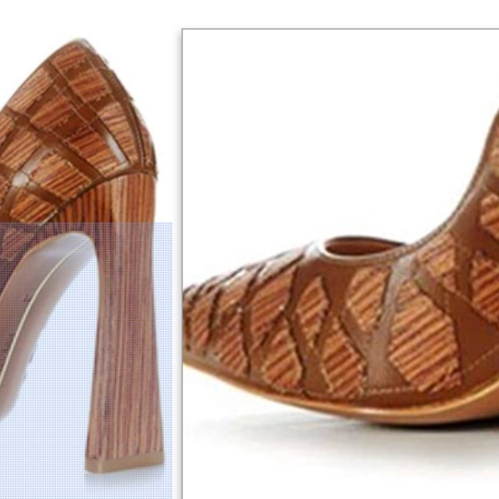 Yevrah Womens Designer Wood Pump - Made in Brazil - Picture 5 of 10